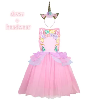 Flower Girls Unicorn Tutu Dress Pink Mesh Girls Birthday Party Princess Dress Children Kids Halloween Unicorn Costume 3-8 Years
Flower Girls Unicorn Tutu Dress Pink Mesh Girls Birthday Party Princess Dress Children Kids Halloween Unicorn Costume 3-8 Years