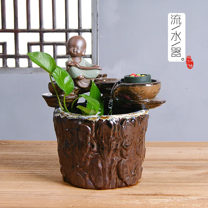 Aromaterapia Restoration Barrel-type Ceramic Pipeline Arrangement Office Table Fountain Humidifier Geyao Bonsai Fengshui Mill
Aromaterapia Restoration Barrel-type Ceramic Pipeline Arrangement Office Table Fountain Humidifier Geyao Bonsai Fengshui Mill