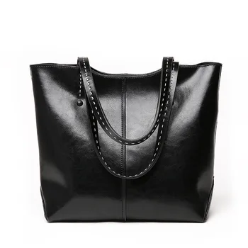 New Women Oil Wax Leather Handbags High Quality Genuine Leather Shoulder Bags Ladies Big Tote Fashion Cowskin Women Bags
New Women Oil Wax Leather Handbags High Quality Genuine Leather Shoulder Bags Ladies Big Tote Fashion Cowskin Women Bags