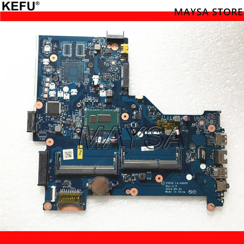 ZSO50 LA-A992P 775395-001 775395-501 Материнская плата подходит для HP 15-R ноутбука с i3-4005U 1 7 Ghz CPU |