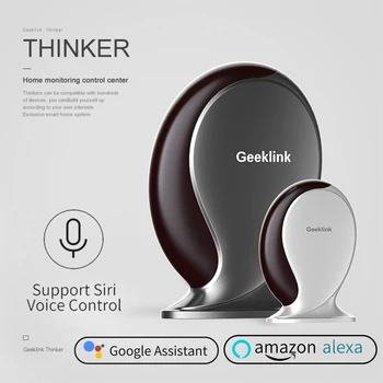 Geeklink Thinker WIFI+IR+RF Remote Control Siri Voice Controller for Amazon Alexa Google Home IFTTT 315/433 mHz Security Center
Geeklink Thinker WIFI+IR+RF Remote Control Siri Voice Controller for Amazon Alexa Google Home IFTTT 315/433 mHz Security Center