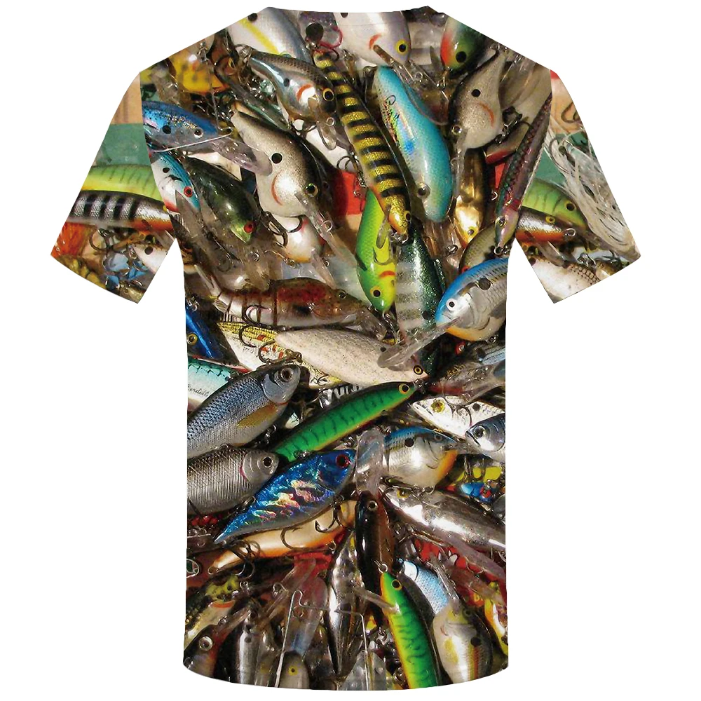 Мужская футболка с 3D принтом KYKU летняя тропическим рыбака лето 2019|Футболки| |