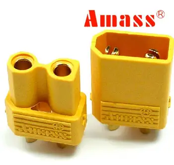 10 pairs/lot 100% Original AMASS XT30 Plug 2mm Golden Connectors(Female + Male)
10 pairs/lot 100% Original AMASS XT30 Plug 2mm Golden Connectors(Female + Male)