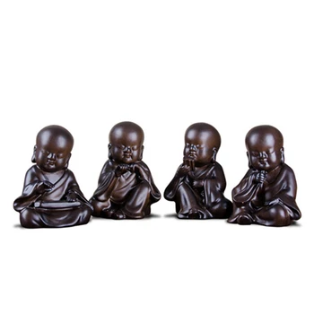 4 pcs/set Chinese small Buddha statue Resin statue crafts decoration Office/study/living room table decor Little Meditation monk
4 pcs/set Chinese small Buddha statue Resin statue crafts decoration Office/study/living room table decor Little Meditation monk
