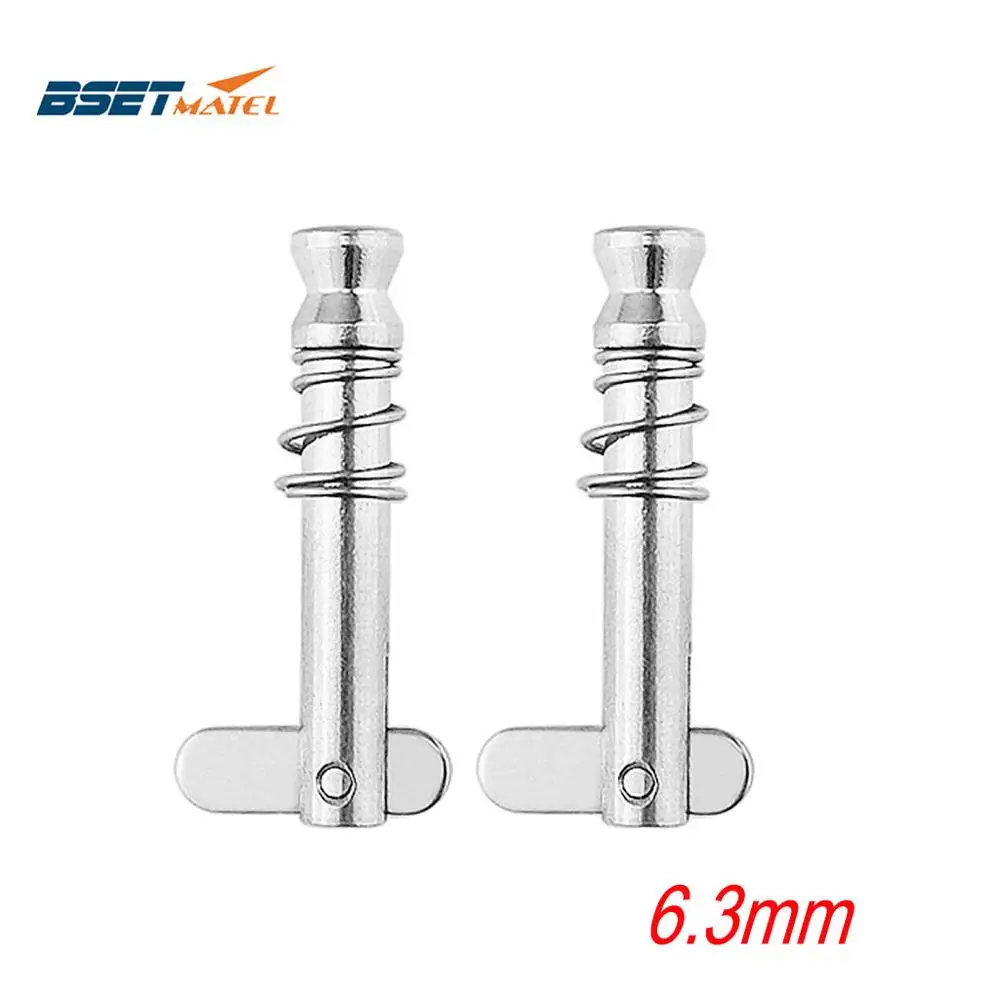 2PCS Stainless Steel 316 Marine Grade 6.3*42mm 1/4 inch Quick Release Pin for Boat Bimini Top Deck Hinge Marine hardware
2PCS Stainless Steel 316 Marine Grade 6.3*42mm 1/4 inch Quick Release Pin for Boat Bimini Top Deck Hinge Marine hardware
