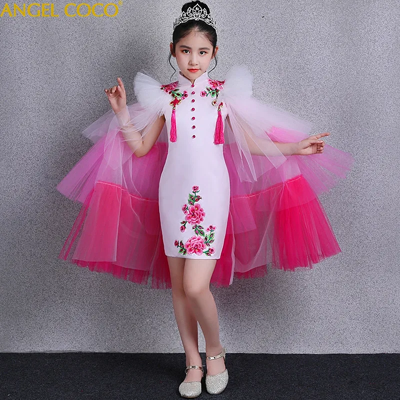 2 Pieces Chinese Girls Cheongsam 2019 New Summer Detachable Catwalk Costumes Children Girl China Style Carnaval Princess Dress
2 Pieces Chinese Girls Cheongsam 2019 New Summer Detachable Catwalk Costumes Children Girl China Style Carnaval Princess Dress