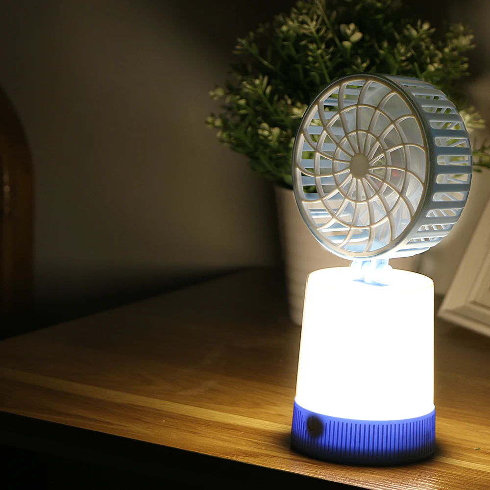 2017 Universal Portable Rechargeable LED Fan air Cooler Mini Operated Desk USB for PC Laptop Computer night light fan | Бытовая техника