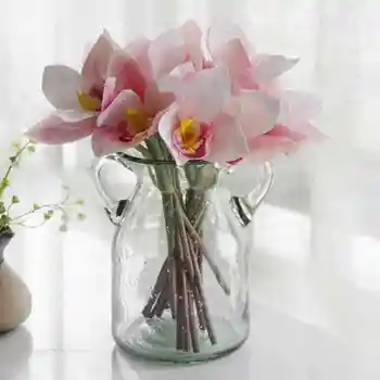 Wedding Party Valentine's Valentines Day Present Gift Home Decor Decration Artificial Orchids Bouquet Flower Plants Fake Flowers
Wedding Party Valentine's Valentines Day Present Gift Home Decor Decration Artificial Orchids Bouquet Flower Plants Fake Flowers