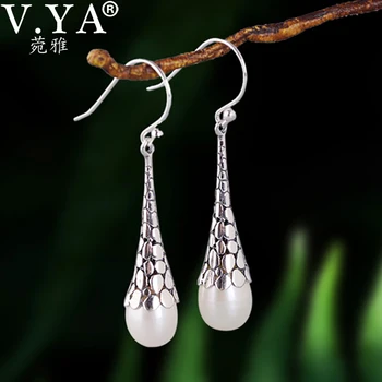 V.YA Hollow Carving Flower Natural Freshwater Pearl Earrings For Women 100% 925 Sterling Silver Earrings Ethnic Fine Jewelry
V.YA Hollow Carving Flower Natural Freshwater Pearl Earrings For Women 100% 925 Sterling Silver Earrings Ethnic Fine Jewelry