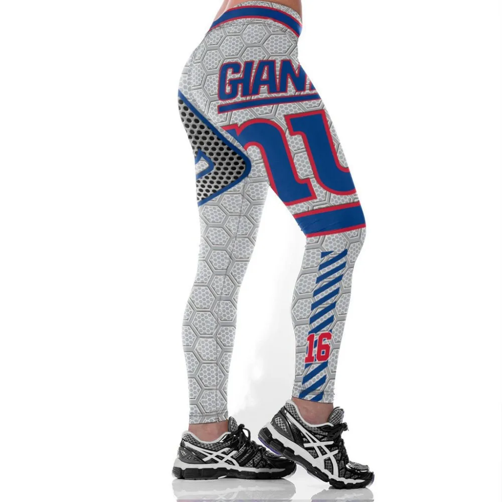 New York G-Team Fitness Leggings Fiber Elastic Hiphop Party Cheerleader Rooter Workout Pants Logo Trousers Dropshipping | Женская одежда
