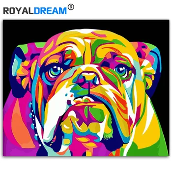ROYALDREAM Color Bulldog Animals Painting Diy Digital Painting By Numbers Modern Wall Art Picture For Home Wall Artwork
ROYALDREAM Color Bulldog Animals Painting Diy Digital Painting By Numbers Modern Wall Art Picture For Home Wall Artwork