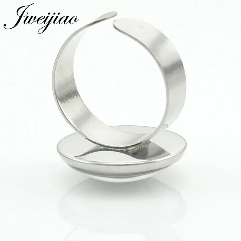 JWEIJIAO 18mm 10pcs Antique bronze/ Plated Adjustable Ring Settings Blank/Base Fit Glass Cabochons Bezels DZ62 | Украшения и