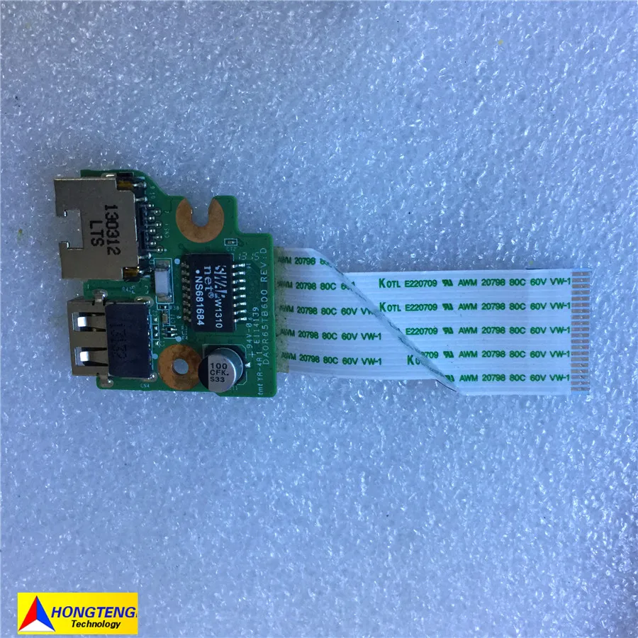 Original FOR HP 17-E Laptop USB and Ethernet Board With Ribbon Cable DA0R65TB6D0 100% TESED OK
Original FOR HP 17-E Laptop USB and Ethernet Board With Ribbon Cable DA0R65TB6D0 100% TESED OK