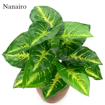 1Bunch /18 leaves Artificial Silk Green Scindapsus Aureus Leaf for Wedding Decorations Fake Bonsai Tree Plant Accessories
1Bunch /18 leaves Artificial Silk Green Scindapsus Aureus Leaf for Wedding Decorations Fake Bonsai Tree Plant Accessories
