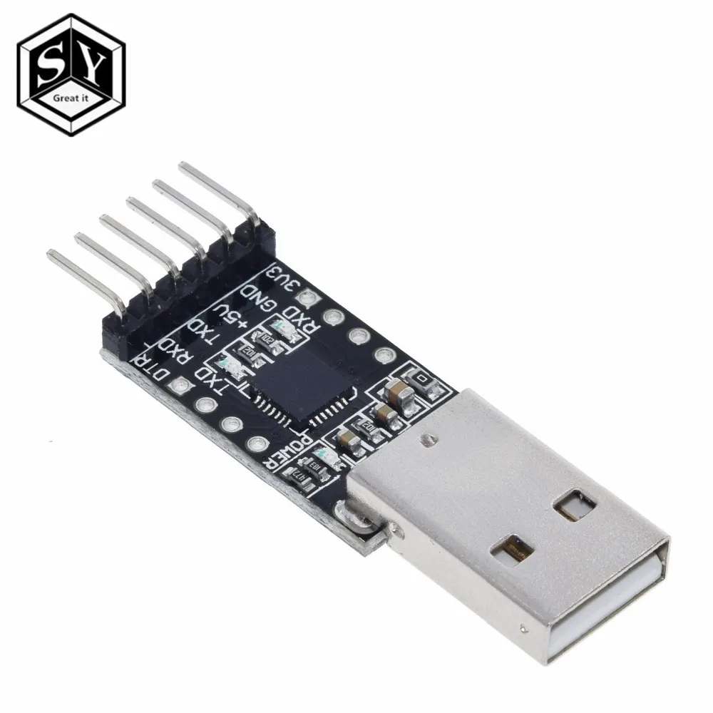 Модуль разъема GREAT IT CP2102 USB 2 0 к UART TTL 5PIN последовательный преобразователь STC замена