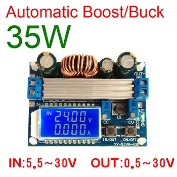 35W 4A DC-DC Automatic Boost / Buck Converter CC CV 0.5-30V 3.3V 5V 12V 24V Adjustable Regulated Power Module battery charger
35W 4A DC-DC Automatic Boost / Buck Converter CC CV 0.5-30V 3.3V 5V 12V 24V Adjustable Regulated Power Module battery charger