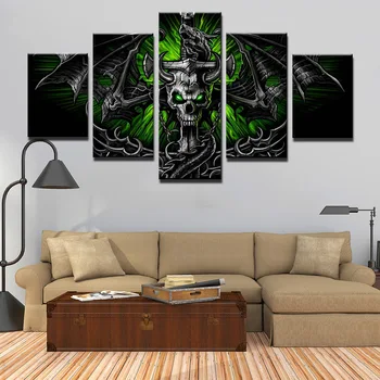 Modern HD Printed Wall Art Frame Canvas Pictures 5 Pieces skull terror Painting Poster Home Decor For Living Room
Modern HD Printed Wall Art Frame Canvas Pictures 5 Pieces skull terror Painting Poster Home Decor For Living Room