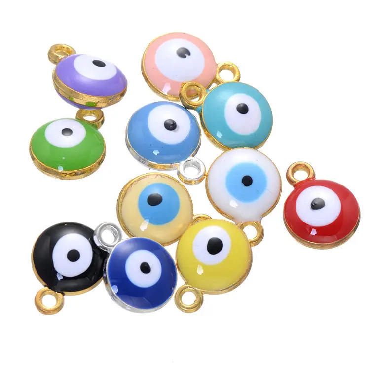 60pcs/lot 10mm two side Blue Evil Eye Charms Floating Beads Turkey's pendant eyes For Bracelets Jewelry finding
60pcs/lot 10mm two side Blue Evil Eye Charms Floating Beads Turkey's pendant eyes For Bracelets Jewelry finding