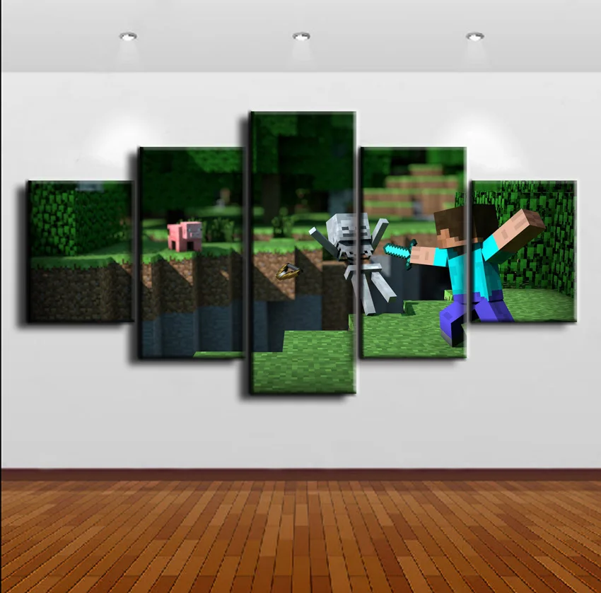 5 Piece Home Decor Canvas Minecraft Game Modern HD Print Wall Art For Living Room Painting Wall Art Painting Canvas Artwork
5 Piece Home Decor Canvas Minecraft Game Modern HD Print Wall Art For Living Room Painting Wall Art Painting Canvas Artwork
