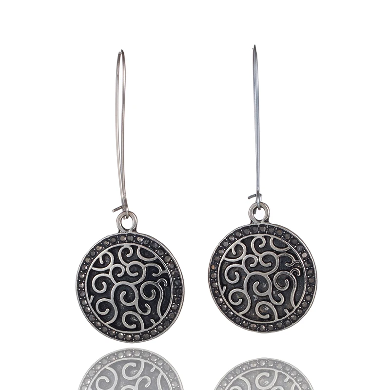 Bohemian vintage round circle alloy long hook earrings for women Ethnic totem hanging dangle earring Charm jewelry 2019 new
Bohemian vintage round circle alloy long hook earrings for women Ethnic totem hanging dangle earring Charm jewelry 2019 new