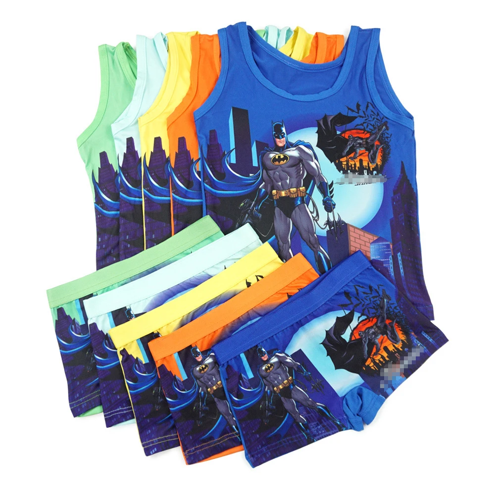 Summer children Clothes cartoon sleeveless silk T-shirt boys vest anime figures T shirts Panties briefs kids boy clothing set
Summer children Clothes cartoon sleeveless silk T-shirt boys vest anime figures T shirts Panties briefs kids boy clothing set