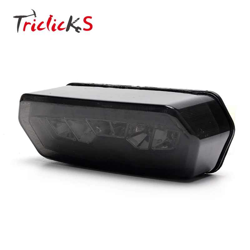 Triclicks US Motorcycle Smoke Lens Integrated LED Tail Lamp Turn Signal Lights Rear DRL Brake Light For Honda Grom 125MSX 14-16
Triclicks US Motorcycle Smoke Lens Integrated LED Tail Lamp Turn Signal Lights Rear DRL Brake Light For Honda Grom 125MSX 14-16