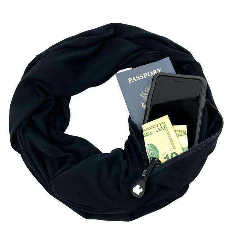 Convertible Infinity Scarf with Pocket Journey Infinity Scarf All-match Hiking Scarves Solid Soft Pocket Loop Scarf
Convertible Infinity Scarf with Pocket Journey Infinity Scarf All-match Hiking Scarves Solid Soft Pocket Loop Scarf