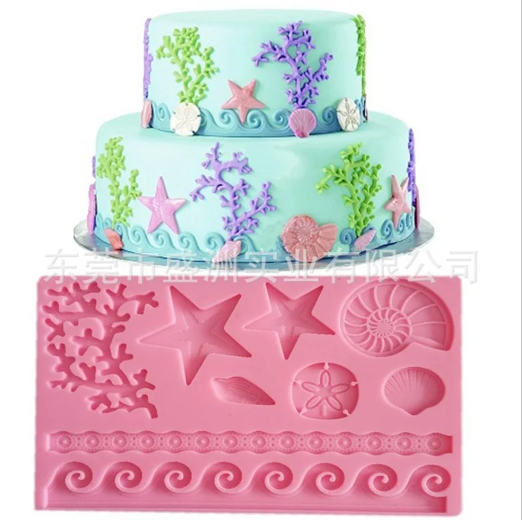 Coral Starfish Star Ocean Silicone Mold Fondant Cake Food Party Lace Decor Mat New Arrival Promotion E003
Coral Starfish Star Ocean Silicone Mold Fondant Cake Food Party Lace Decor Mat New Arrival Promotion E003