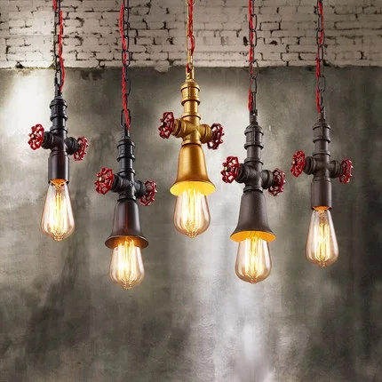 Loft Style Vintage Pendant Light Fixtures Edison Industrial Water Pipe Lamp For Dining Room Hanging Droplight Indoor Lighting
Loft Style Vintage Pendant Light Fixtures Edison Industrial Water Pipe Lamp For Dining Room Hanging Droplight Indoor Lighting