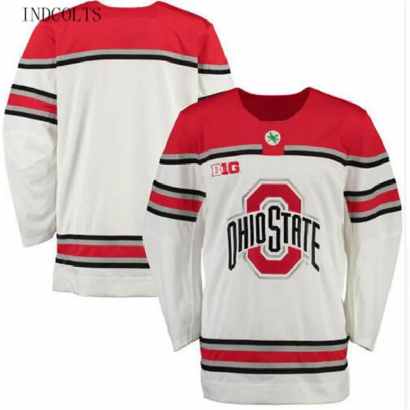INDCOLTS Ohio State Buckeyes University Mens Hockey Jersey White Throwback Embroidery Stitched Custom any Number and name Jersey
INDCOLTS Ohio State Buckeyes University Mens Hockey Jersey White Throwback Embroidery Stitched Custom any Number and name Jersey
