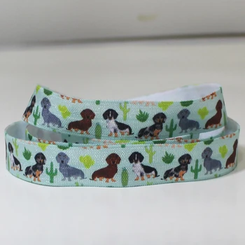 50 Yards/Lot 5/8" 16mm Dog Cactus Printed Folded Over Elastic FOE For Headband Headwear Hairband Decoration Hair Tie
50 Yards/Lot 5/8" 16mm Dog Cactus Printed Folded Over Elastic FOE For Headband Headwear Hairband Decoration Hair Tie