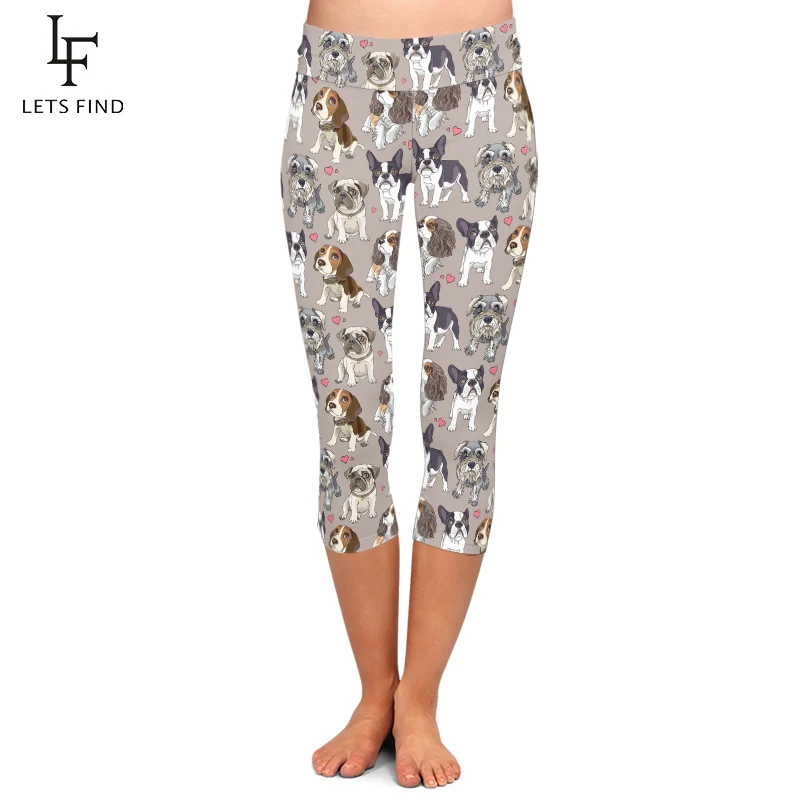 Summer New Animal Cute Dog Print High Waist Capri Leggings Fashion Mid-Calf 3/4 Plus Size High Elastic Milk Silk Leggings
Summer New Animal Cute Dog Print High Waist Capri Leggings Fashion Mid-Calf 3/4 Plus Size High Elastic Milk Silk Leggings