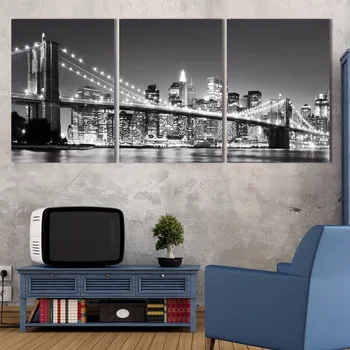Print Painting Modular Poster 3 Panel New York Brooklyn Bridge Home Deco Vintage Art Canvas Wall Tableau Picture For Living Room
Print Painting Modular Poster 3 Panel New York Brooklyn Bridge Home Deco Vintage Art Canvas Wall Tableau Picture For Living Room