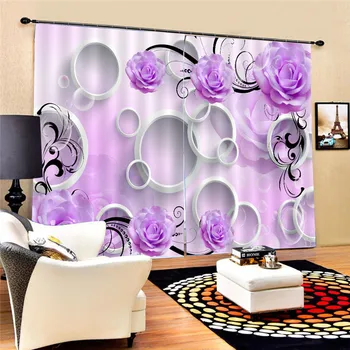 Modern blackout Purple Flower Digital Printing curtains for window treatment blinds finished drapes curtains living room Oct24
Modern blackout Purple Flower Digital Printing curtains for window treatment blinds finished drapes curtains living room Oct24