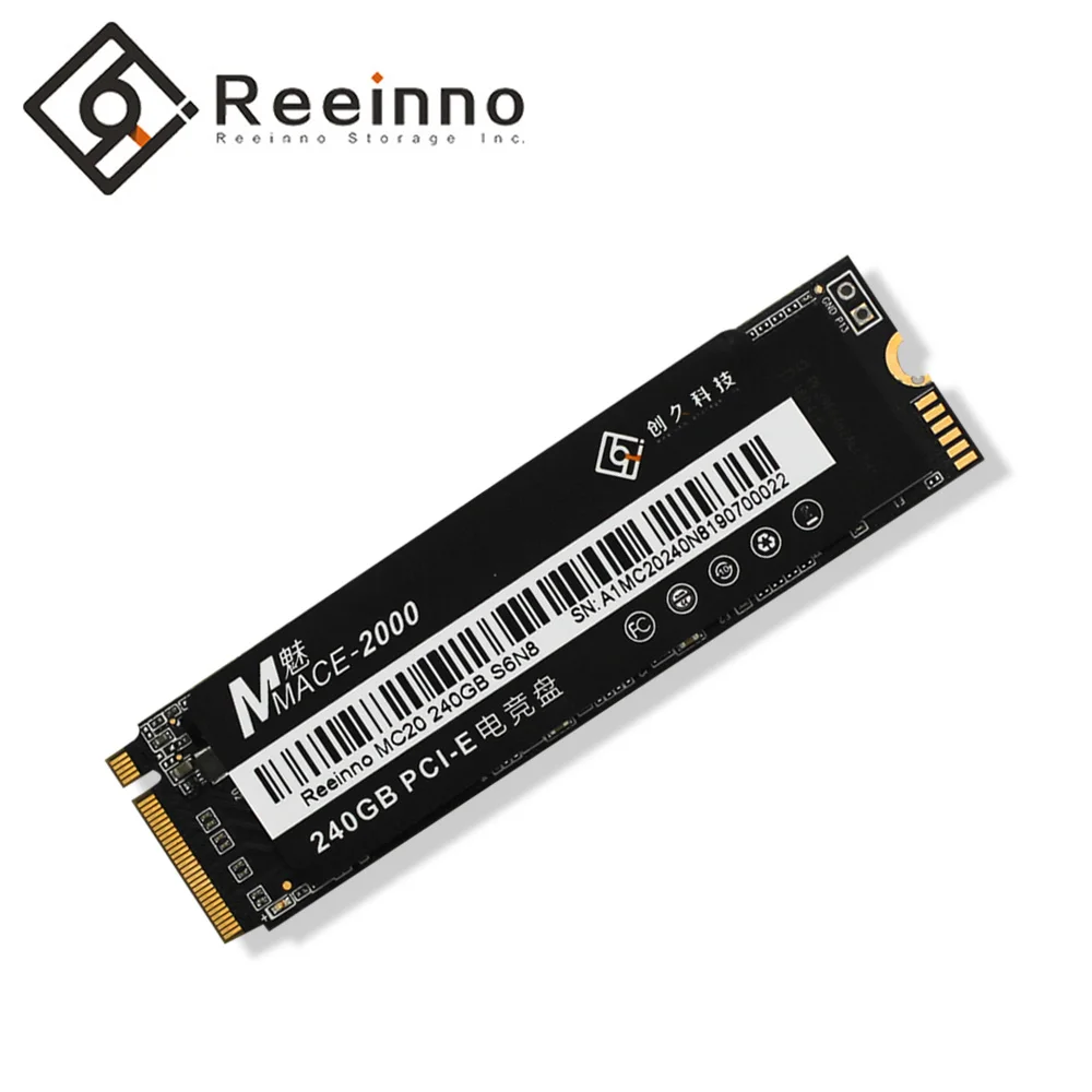 Reeinno Mace-2000 240GB SSD M.2 NVMe PCIe 2280 Flash 3D NAND HD 1.8GB/s super speed solid-state Hard Drive for Desktop Laptop
Reeinno Mace-2000 240GB SSD M.2 NVMe PCIe 2280 Flash 3D NAND HD 1.8GB/s super speed solid-state Hard Drive for Desktop Laptop