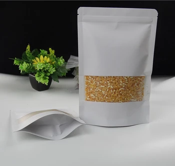 50PCS 8 Size White Paper Tea Storage Window Bag Ziplock Sealing Bags Sealing Pouch For Candy Gift Dried Food Fruit Stand Up Bag
50PCS 8 Size White Paper Tea Storage Window Bag Ziplock Sealing Bags Sealing Pouch For Candy Gift Dried Food Fruit Stand Up Bag