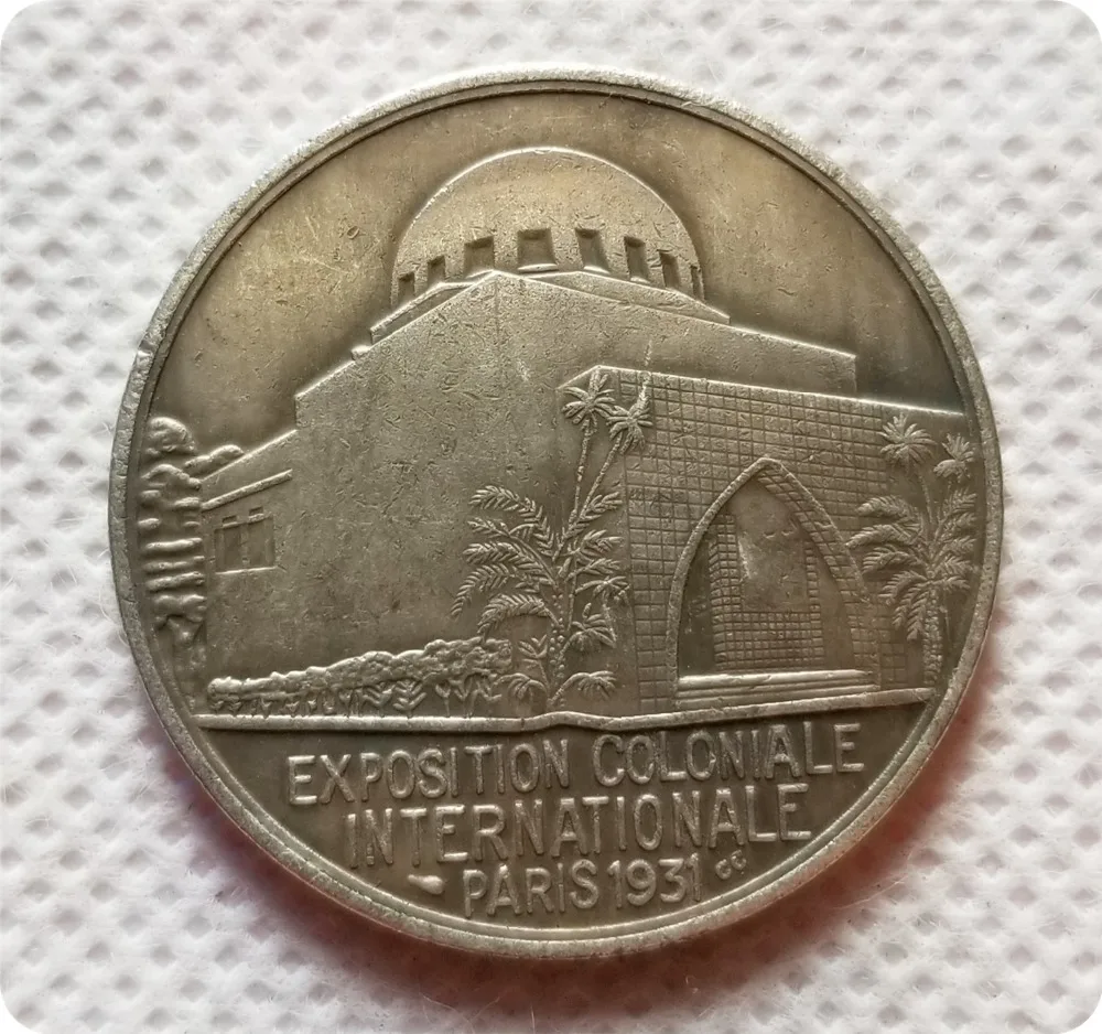 silver-plated 1931 Medal Colonial exposition of Paris copy coins commemorative coins-replica coins
silver-plated 1931 Medal Colonial exposition of Paris copy coins commemorative coins-replica coins