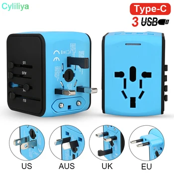 50pcs All-in-one USB Power Travel Adapter with 3port USB 1 Type C portable Charger Wall Outlet Plugs For business travel of US
50pcs All-in-one USB Power Travel Adapter with 3port USB 1 Type C portable Charger Wall Outlet Plugs For business travel of US