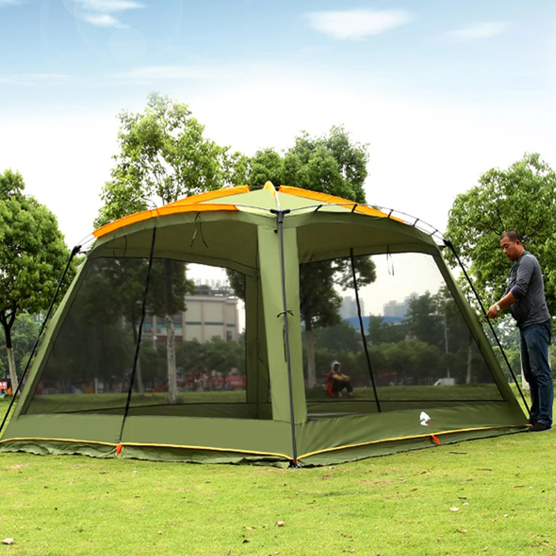 Ultralarge 365*365*220CM With Mosquito Net Camping Tent Large Gazebo Sun Shelter Beach Tent Barraca
Ultralarge 365*365*220CM With Mosquito Net Camping Tent Large Gazebo Sun Shelter Beach Tent Barraca