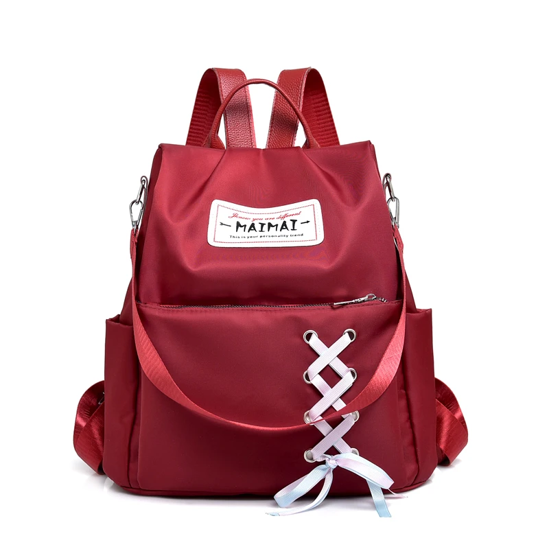 Waterproof Nylon Women Backpack Fashion Preppy Style Bookbag for Teenage Girls Rucksack Lace Bow Student School Backpack Mochila
Waterproof Nylon Women Backpack Fashion Preppy Style Bookbag for Teenage Girls Rucksack Lace Bow Student School Backpack Mochila