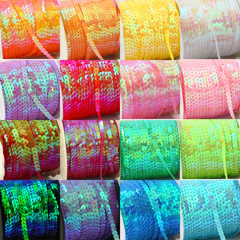 2 Yards/Lot 6mm Mulit-Color Sequins Chain Trims Line Paillettes for Bag Cloth Crafts DIY Sewing Accessories Sewing on Trims
2 Yards/Lot 6mm Mulit-Color Sequins Chain Trims Line Paillettes for Bag Cloth Crafts DIY Sewing Accessories Sewing on Trims