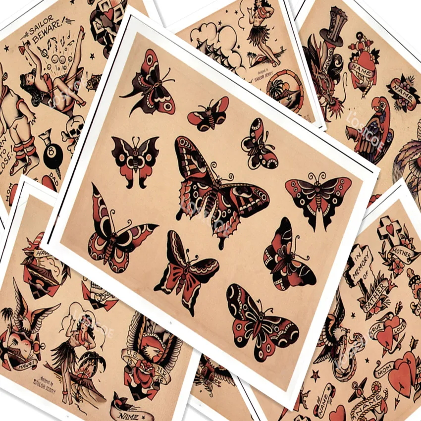 Tattoos Manuscript Vintage Kraft Paper Poster 30X42 CM Wall Stickers Wallpaper Painting Prints Wall Art Picture Decoration H
Tattoos Manuscript Vintage Kraft Paper Poster 30X42 CM Wall Stickers Wallpaper Painting Prints Wall Art Picture Decoration H