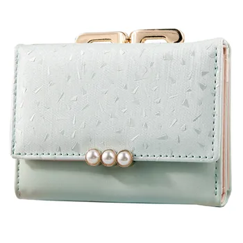 New High Quality Womens Fashion Tri-fold Purse Pearl Purse Solid Color Card Package Luxury Wallets Designer Purse Porta Moedas30
New High Quality Womens Fashion Tri-fold Purse Pearl Purse Solid Color Card Package Luxury Wallets Designer Purse Porta Moedas30
