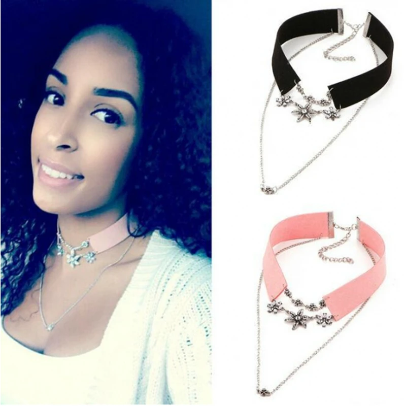 2019 New Women's Hot Fashion Long Statement Retro Crystal Flower Velvet Leather Multilayer Chokers Necklaces For Women Jewelry
2019 New Women's Hot Fashion Long Statement Retro Crystal Flower Velvet Leather Multilayer Chokers Necklaces For Women Jewelry