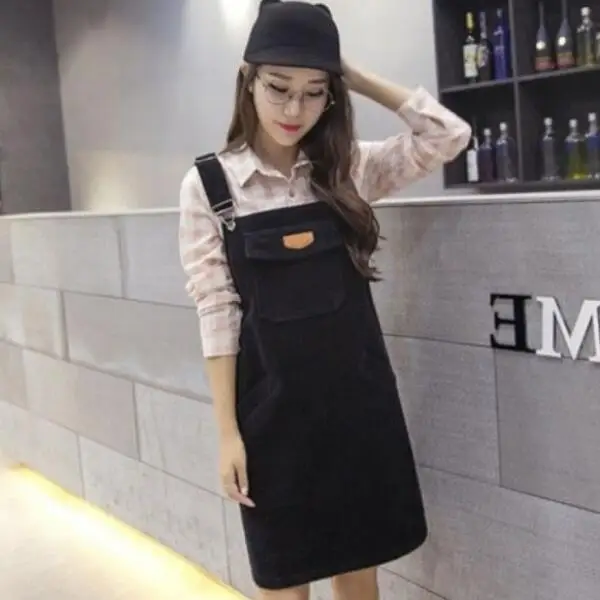 2019 Preppy Style Corduroy Dress Women Spaghetti Strap Pockets Mini Dress Plus Size Vintage Dress Vestidos DV808
2019 Preppy Style Corduroy Dress Women Spaghetti Strap Pockets Mini Dress Plus Size Vintage Dress Vestidos DV808