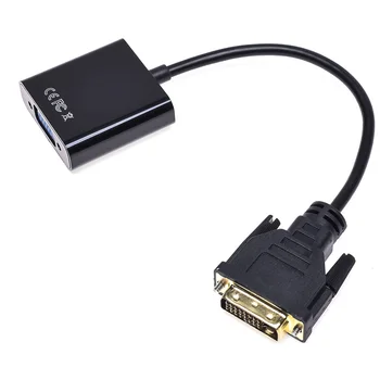 1080P DVI-D 24+1 to VGA HDTV TV Converter cable adpater DVI Monitor Cable for PC Display Card HDTV
1080P DVI-D 24+1 to VGA HDTV TV Converter cable adpater DVI Monitor Cable for PC Display Card HDTV