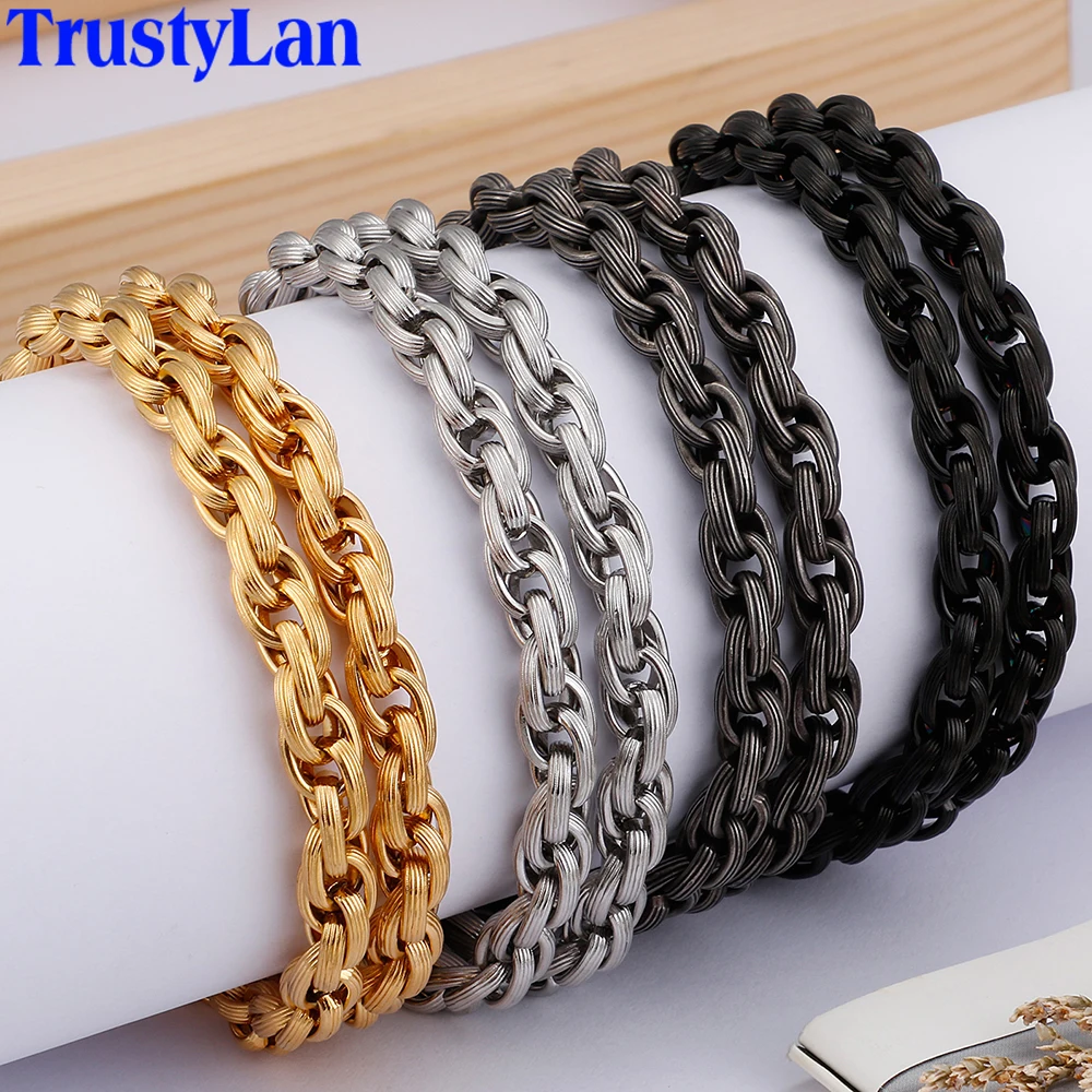 Hip Hop Biker Jewelry Long Gold Necklace Men Quality Stainless Steel Personalized Choker Necklace For Men Necklaces 6MM Wide New
Hip Hop Biker Jewelry Long Gold Necklace Men Quality Stainless Steel Personalized Choker Necklace For Men Necklaces 6MM Wide New