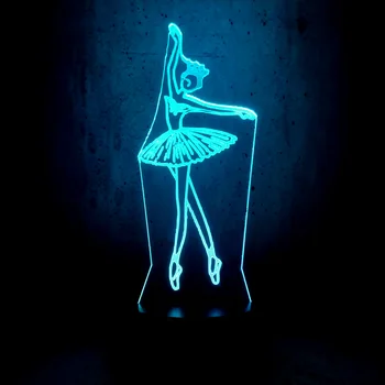 Ballet dance LED night light dancing girl alone Stepped foot colorful lighting lamps moon bulb girls room decor children gifts
Ballet dance LED night light dancing girl alone Stepped foot colorful lighting lamps moon bulb girls room decor children gifts