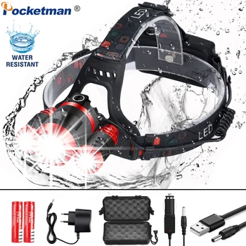3*T6 LED Headlight Powerful Super Bright Zoomable Headlamp Head Torch Flashlight Cycling Headlight with 18650 Battery
3*T6 LED Headlight Powerful Super Bright Zoomable Headlamp Head Torch Flashlight Cycling Headlight with 18650 Battery