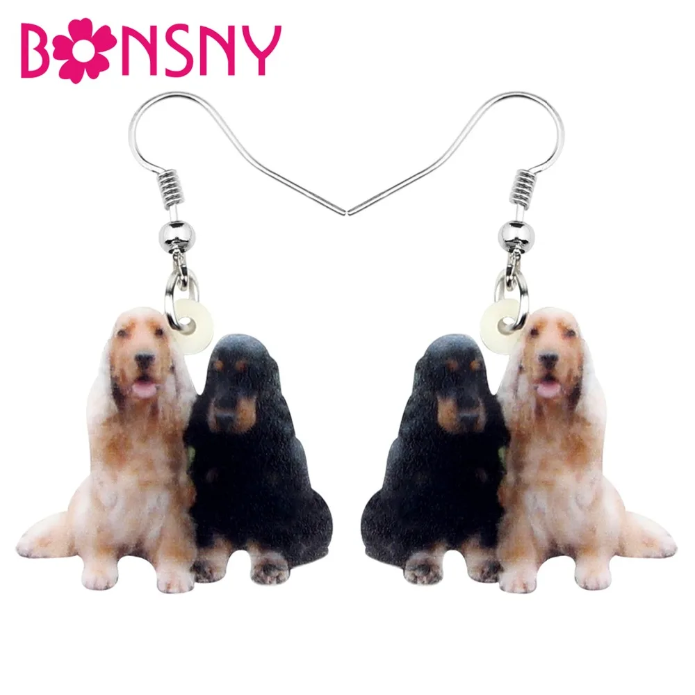 Bonsny Acrylic Cocker Dog Earrings Big Long Dangle Drop Stud Fashion Animal Pet Jewelry For Women Girls Lovers Gift Decoration
Bonsny Acrylic Cocker Dog Earrings Big Long Dangle Drop Stud Fashion Animal Pet Jewelry For Women Girls Lovers Gift Decoration